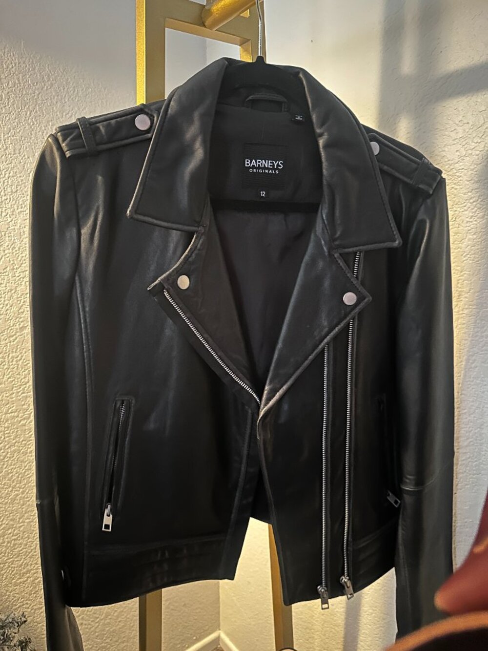 Barney's Moto Soft Leather Jacket